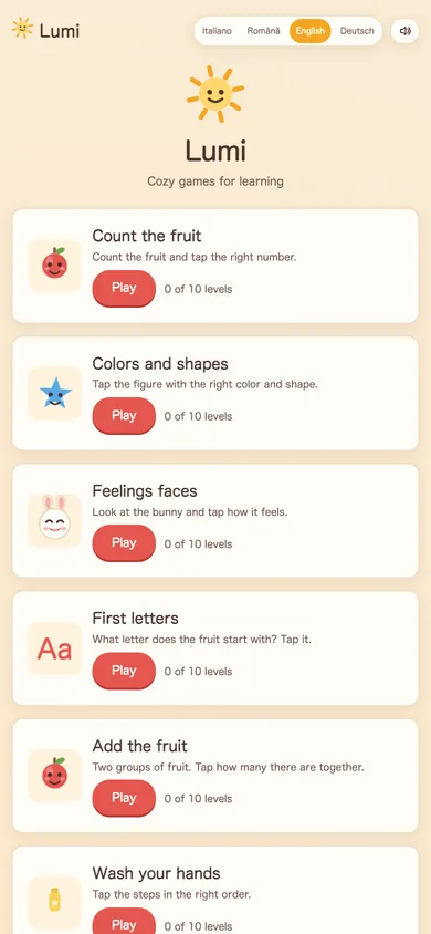 Lumi — Cozy games for learning.